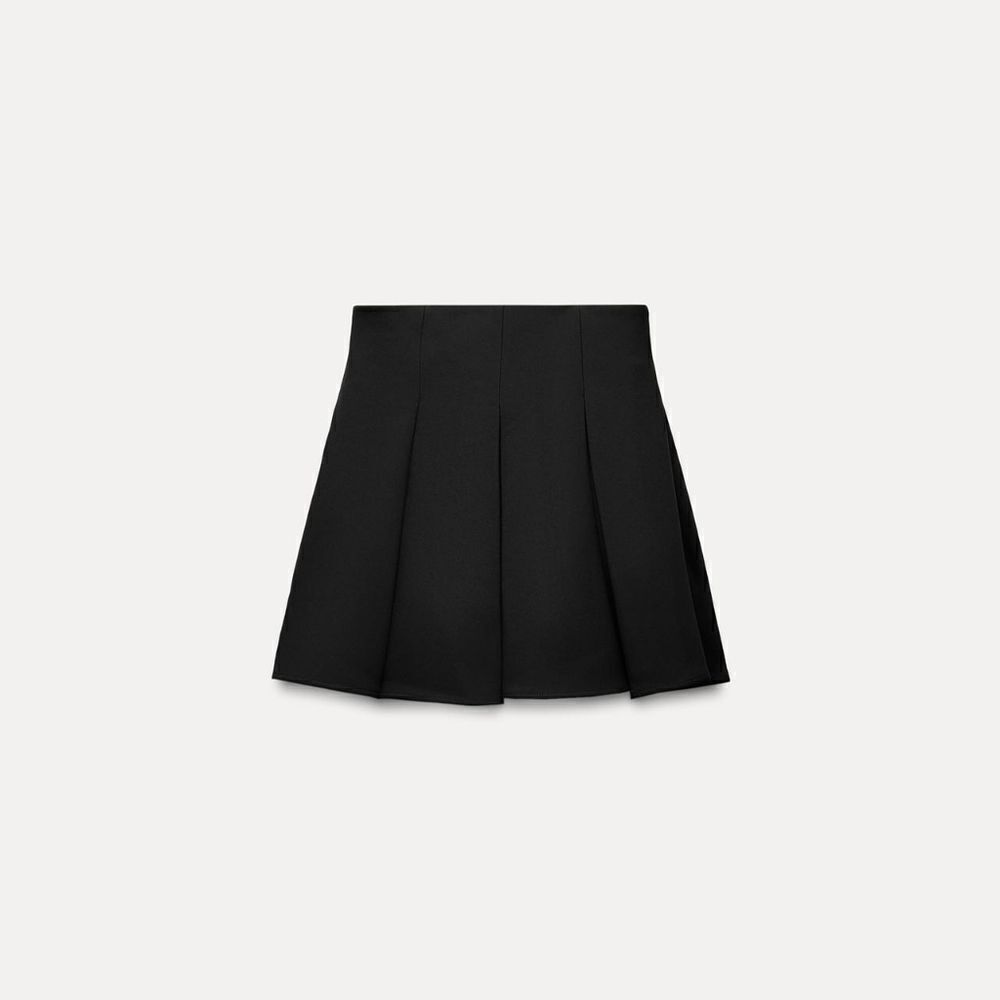 NWT Black ZARA MINI GODETS SKIRT - Picture 7 of 10